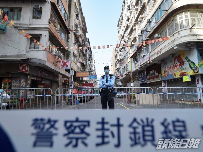 佐敦封區期間,由三家承辦商協助七千多名居民採樣,共找出十三宗陽性個案。資料圖片