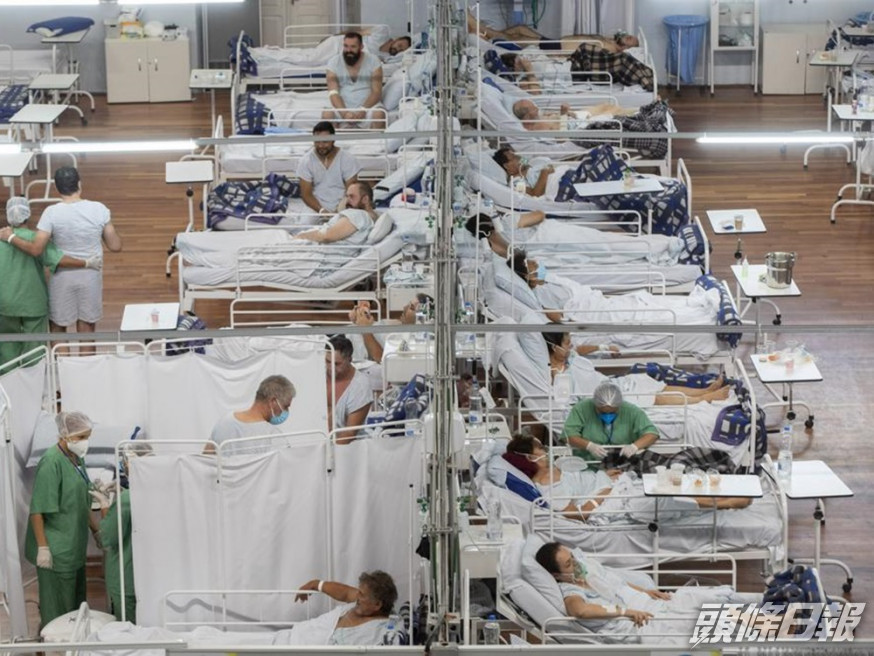 巴西第三度成為全球疫情日均死亡人數最多的國家。美聯社資料圖片