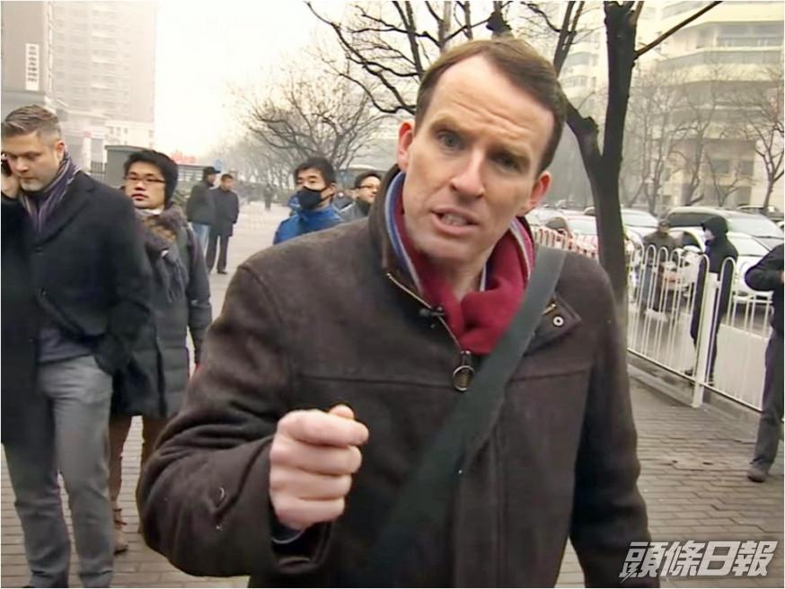 BBC駐華記者沙磊已轉往台灣。網圖