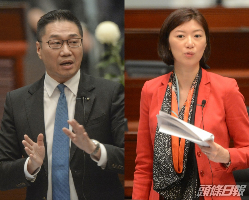 容海恩(右);邵家輝(左)。 資料圖片