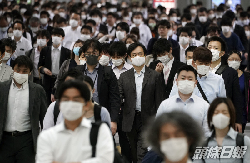 東京單日新增連續兩天逾百個案。AP圖