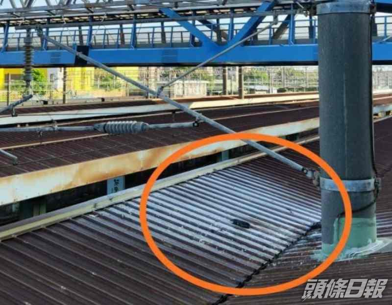現場留下燒焦的痕跡。中時