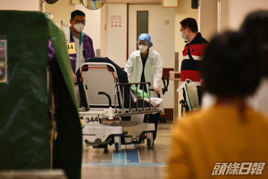 公院急症室求診升內科病牀入住達95%。資料圖片