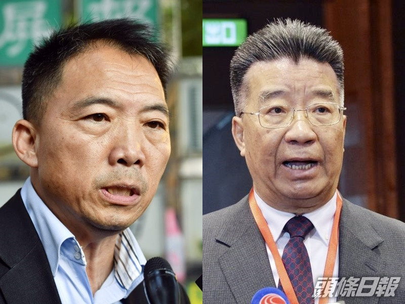 胡志偉(左)外出奔喪申請被拒, 劉夢熊(右)批政府不近人情。資料圖片