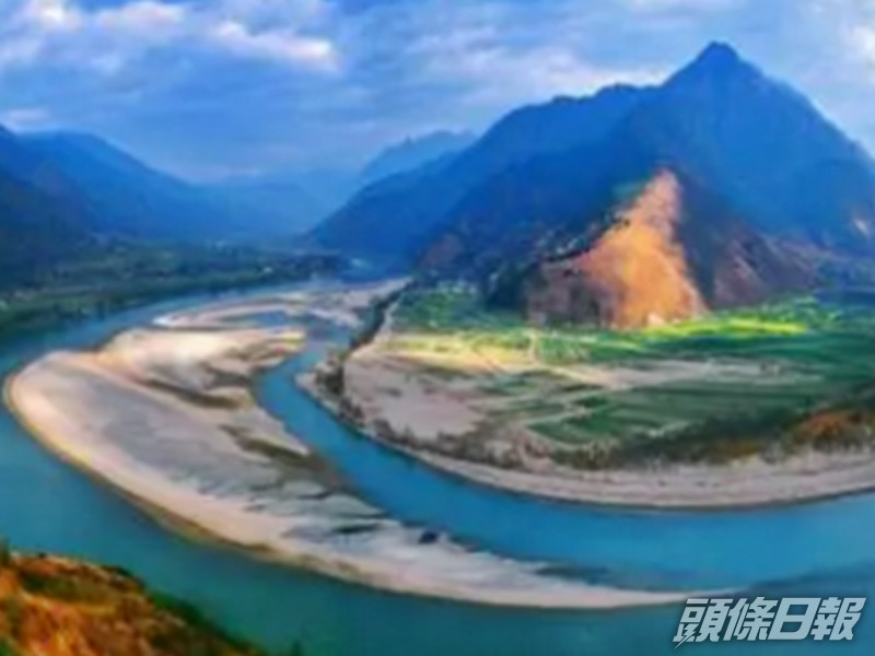 中國擬在雅魯藏布江下游實施水電開發,規模相當於3個三峽電站。網圖
