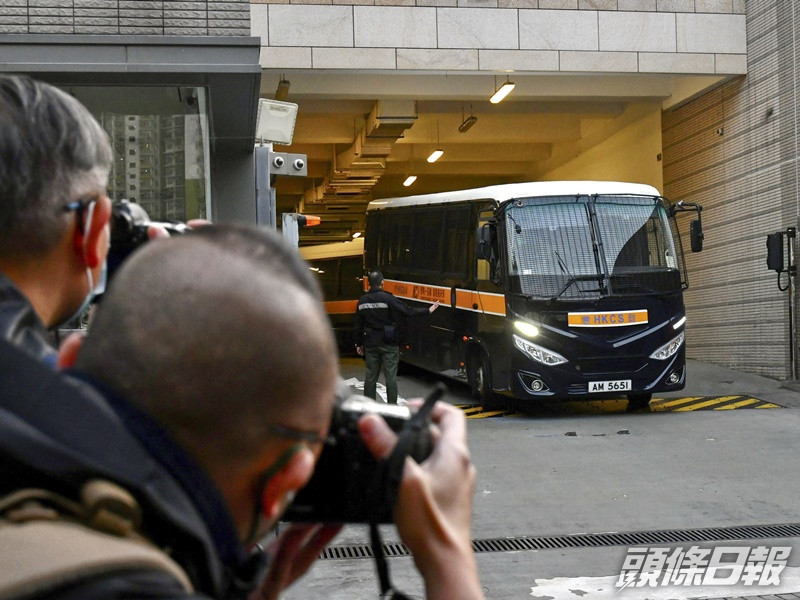 陳梓華上周提堂後由囚車押走。資料圖片