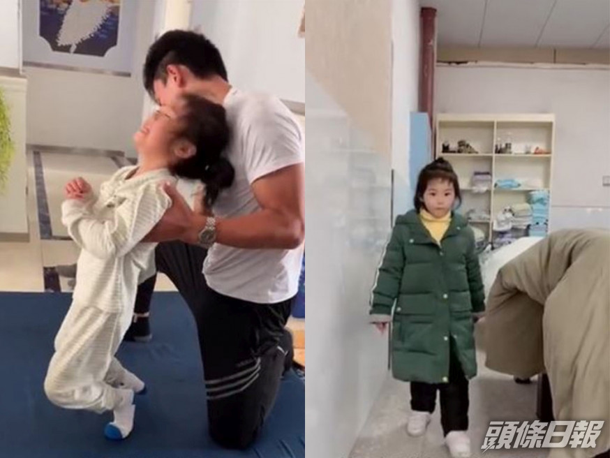 5歲女童練舞做倒立後下肢癱瘓,經4個月魔鬼治療後終能站起來。