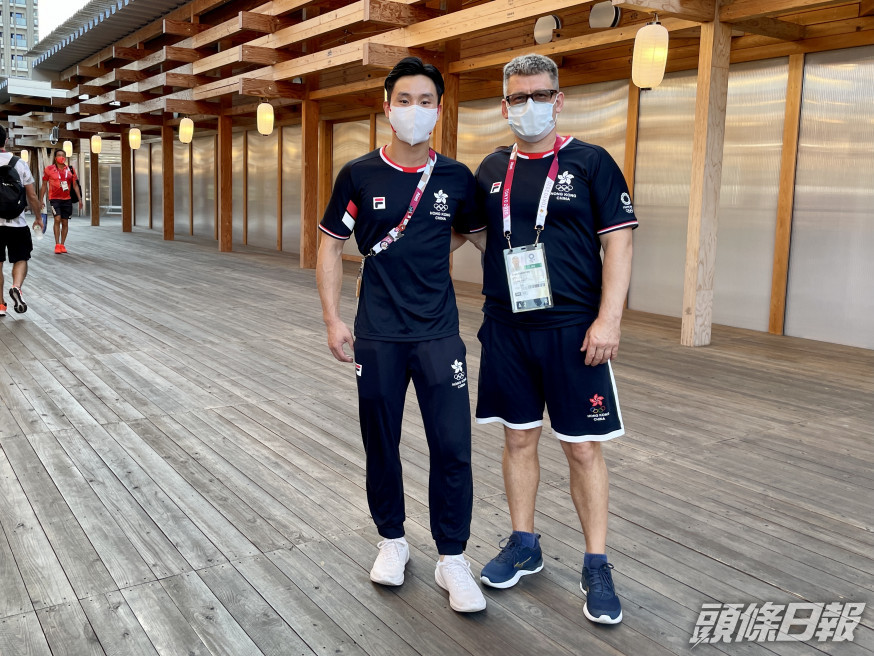 石偉雄(左)矢志爭取巴黎奧運資格。梁柏琛攝
