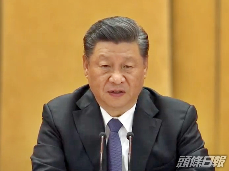 國家主席習近平出席中國人民志願軍抗美援朝出國作戰70周年大會,並發表講話。直播截圖