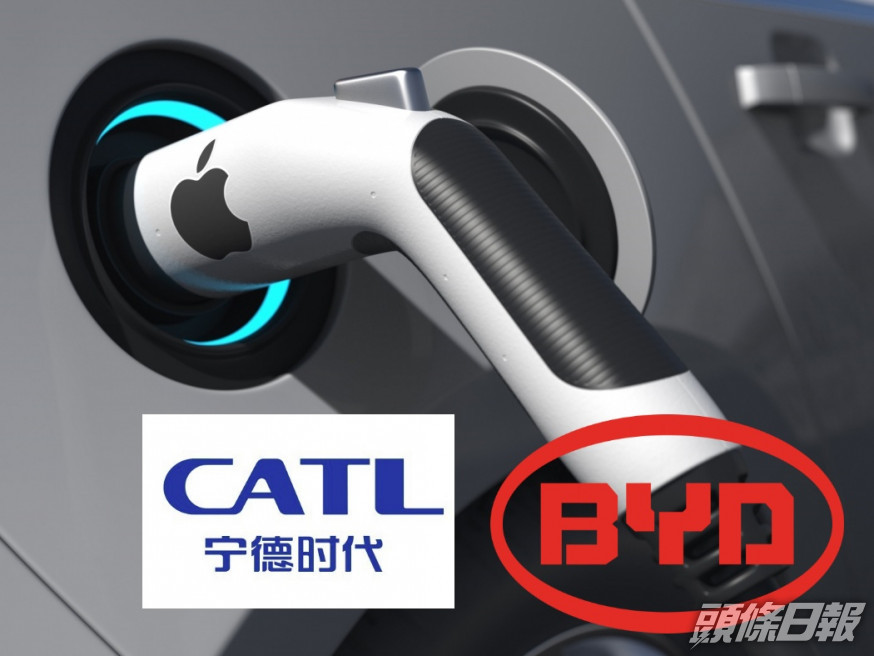 路透社報道指,蘋果與寧德時代及比亞迪進行的電動車電池供應洽談,停滯不前。