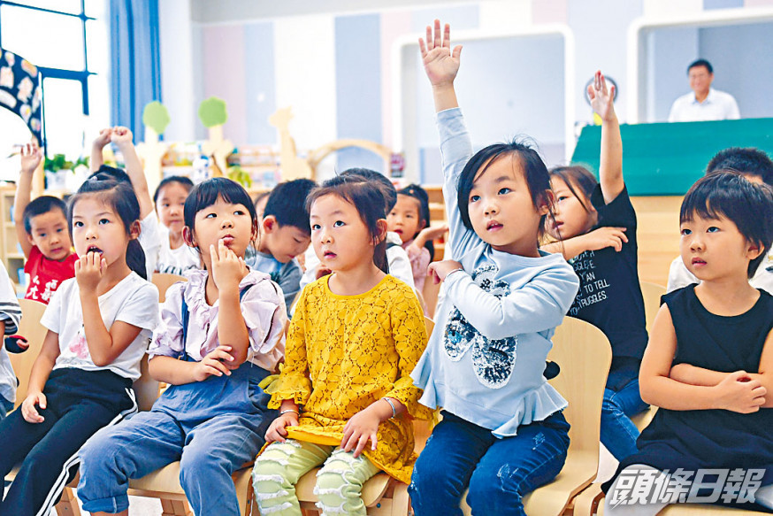 浙江東陽市的幼兒園學生。資料圖片