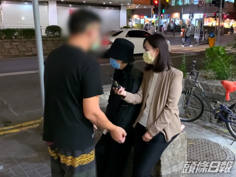 補主持人與蕭婆婆找侄兒對質。《東張西望》片段截圖