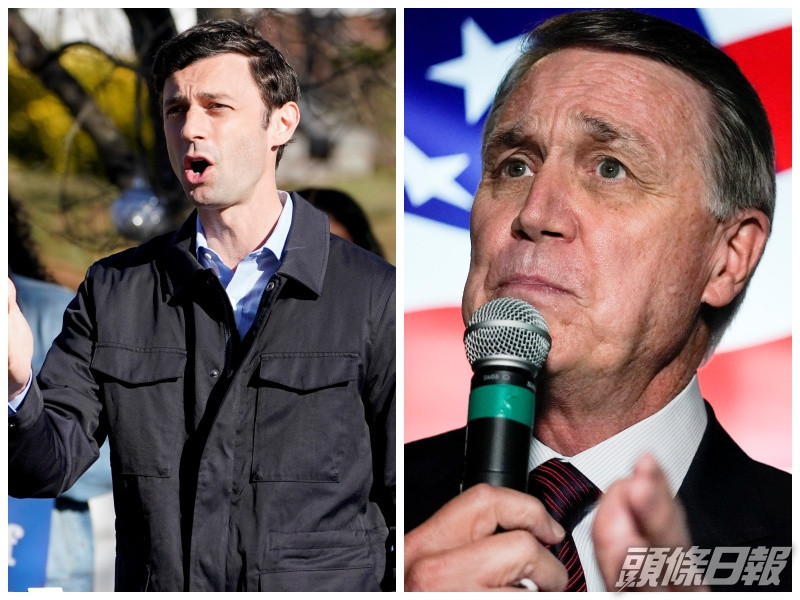民主黨的奧索夫(左),及共和黨候選人珀杜(右)。AP