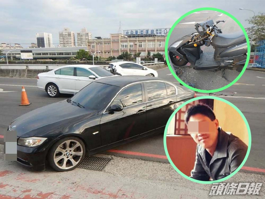 駕駛寶馬房車的姜女突然調頭,韓男閃避不及而撞死。互聯網圖片