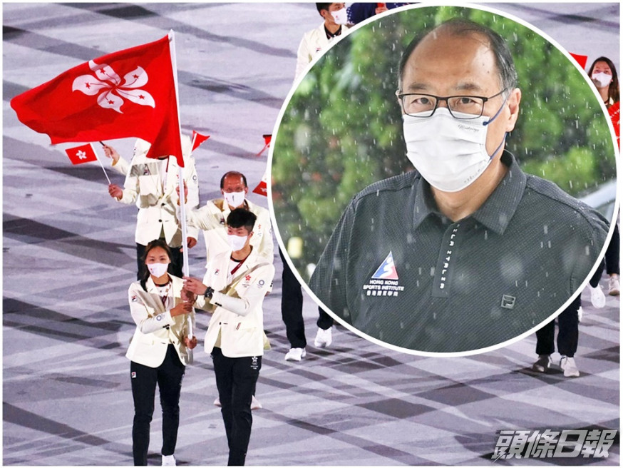 林大輝(小圖)目前港隊在奧運的成績是預計之內。