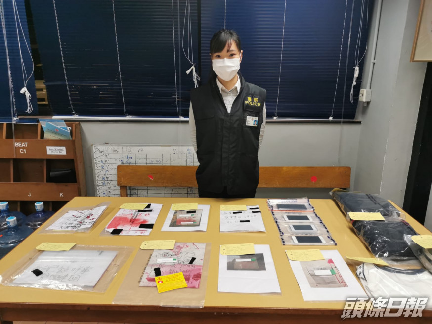 警方清晨拘捕5名男子涉半年內在全港各區非法收數 。