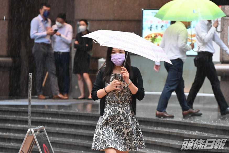 今日大致多雲有驟雨