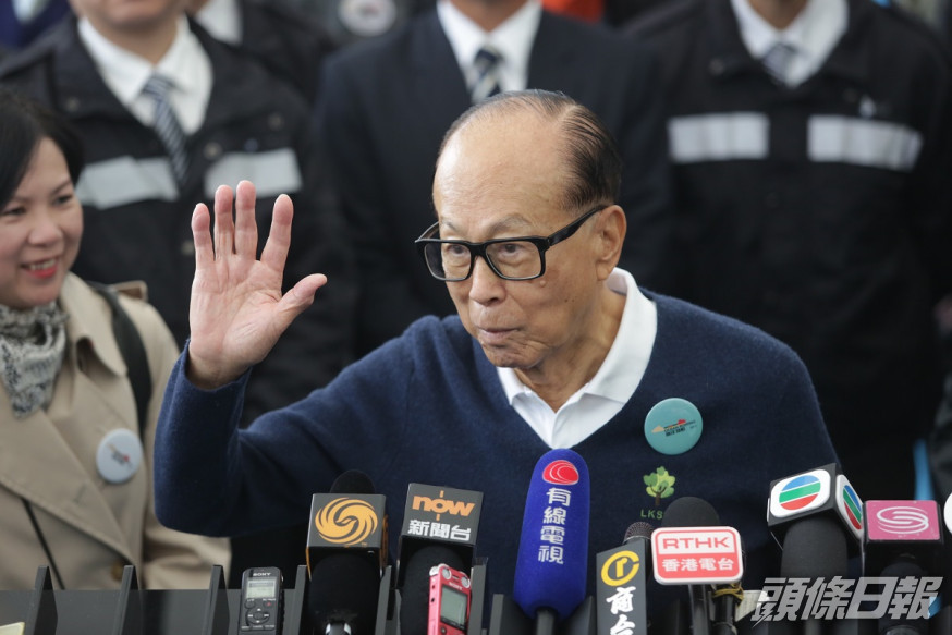 李嘉誠基金會捐贈2000萬元救災。資料圖片