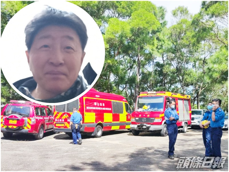 搜索工作天亮後繼續。小圖為失蹤婦人。