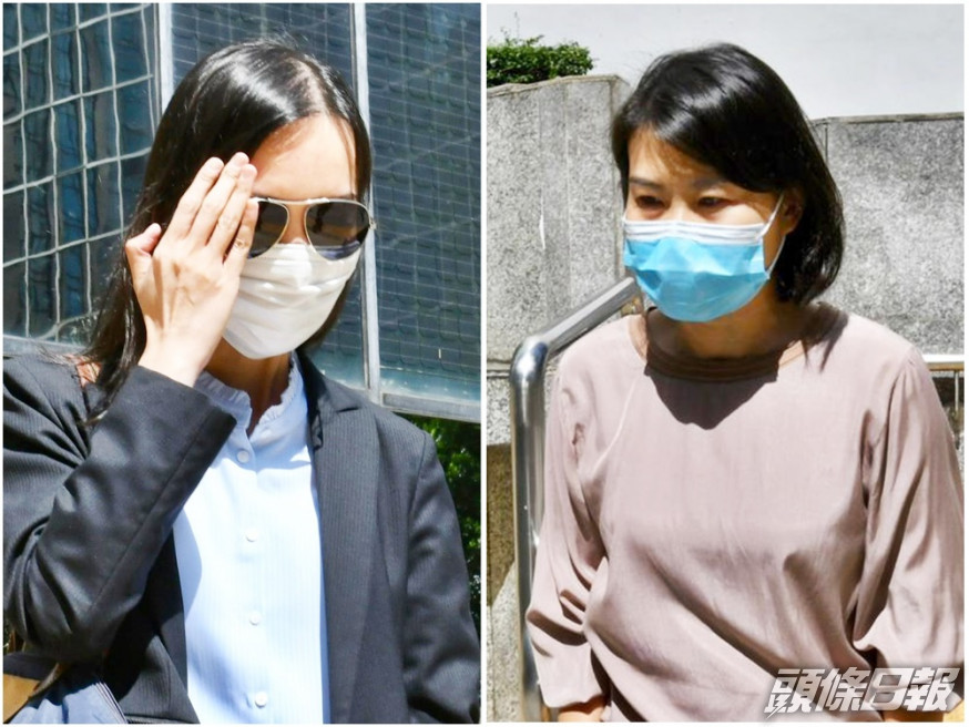 黃淑安(左)和陳麗兒獲判緩刑。