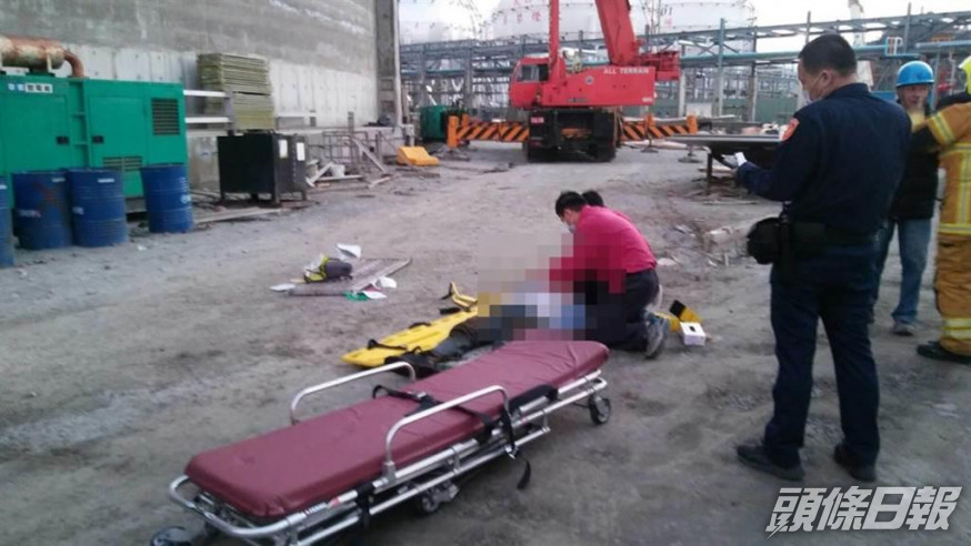 意外造成兩名工人死亡。中時