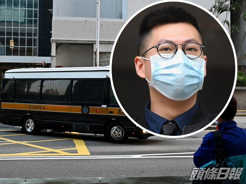 施朗穎由囚車押走