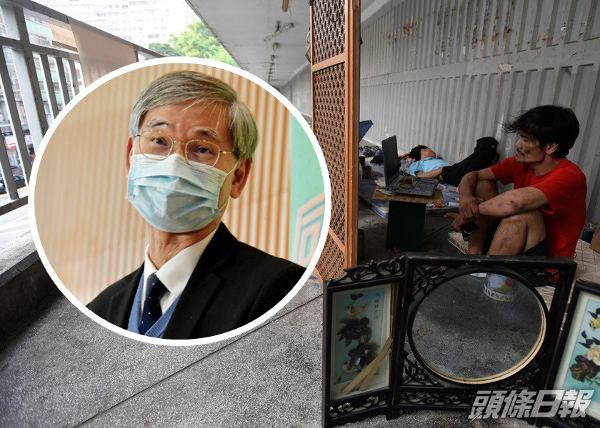 羅致光指當局透過資助機構派發物資,協助露宿者應對新冠疫情。資料圖片