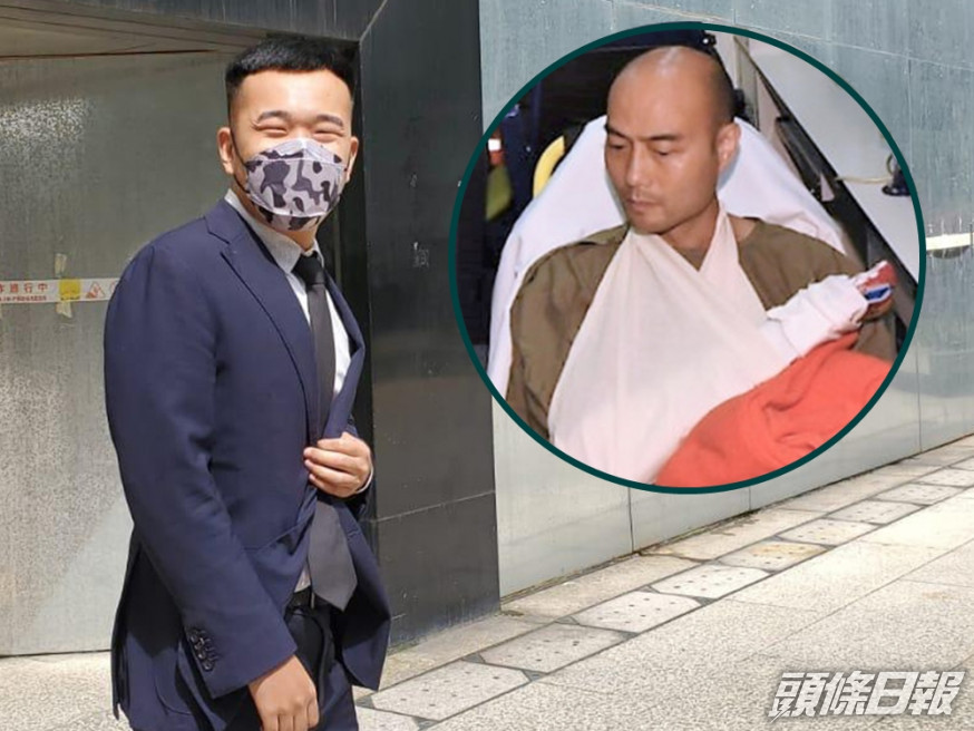 小圖為受傷警員。資料圖片