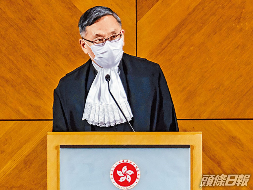 終審法院首席法官張舉能。