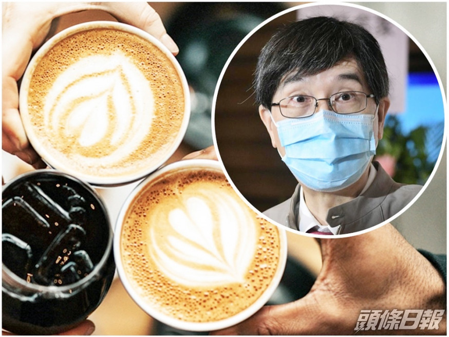 袁國勇(小圖,資料圖片)指有年輕的康復確診病人聞咖啡聞到石油氣味。unsplash圖片