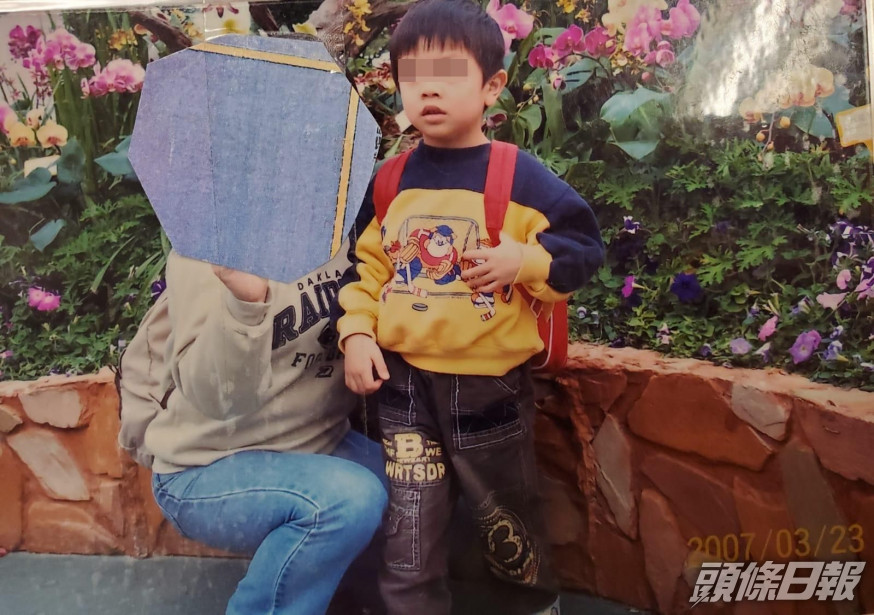 梁子駿小時候生活。子駿母親提供
