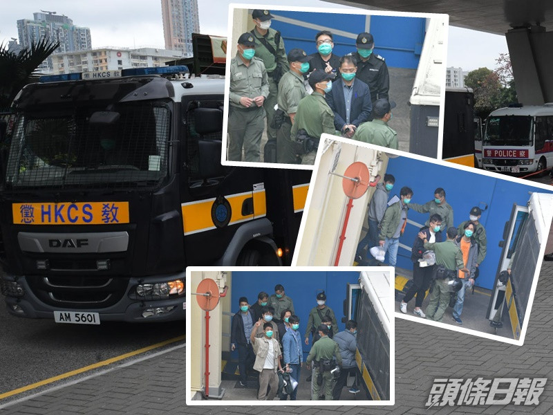 47人名被告連日未有沖涼搞清潔今日終獲安排在懲教所梳洗。