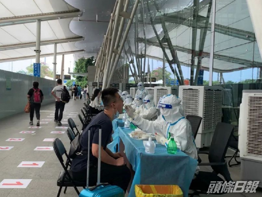 有從上海返廣州的民眾核酸檢測時呈陽性。(網上圖片)