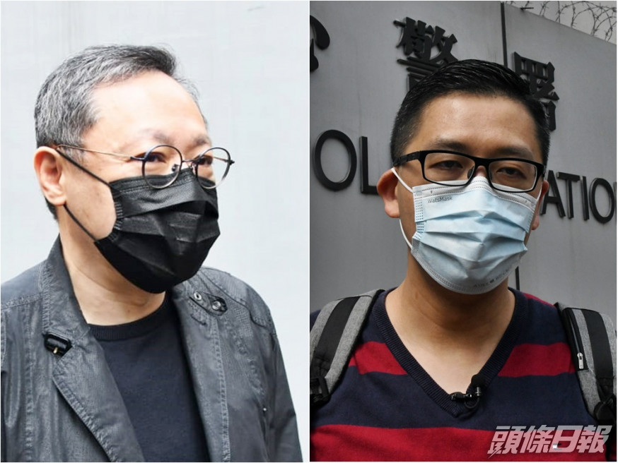 戴耀廷(左)及林卓廷(右)亦被落案起訴。