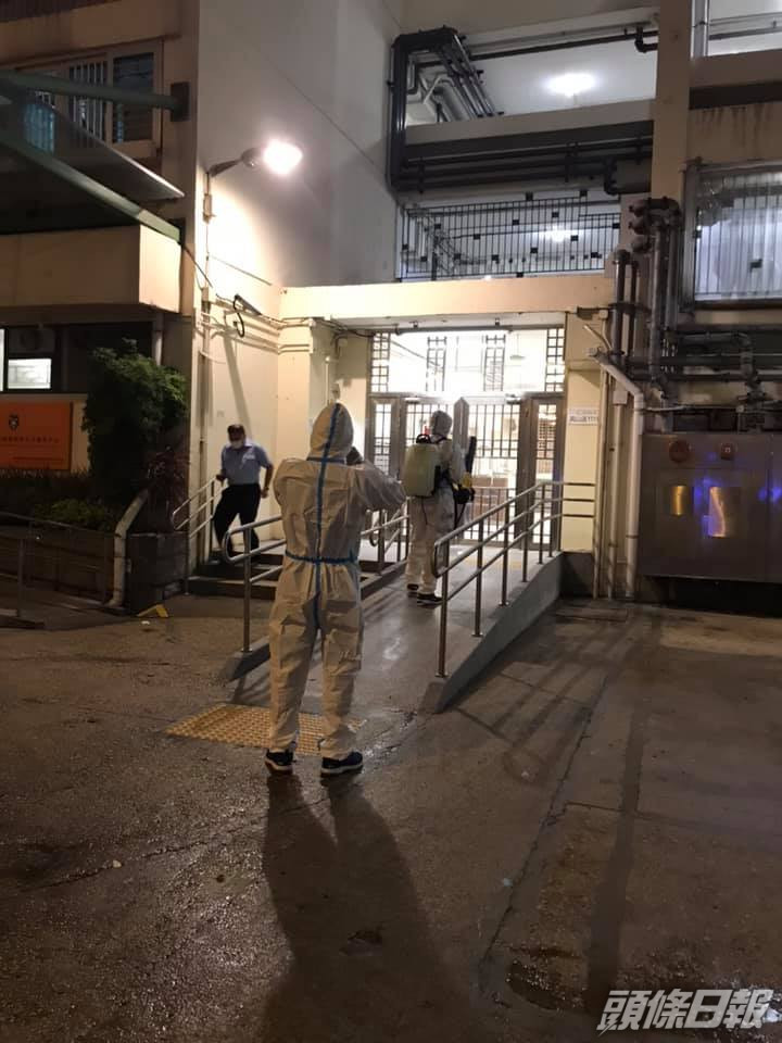 樂民新村安排人員進行清潔消毒工作。樂民新村姑 facebook圖片