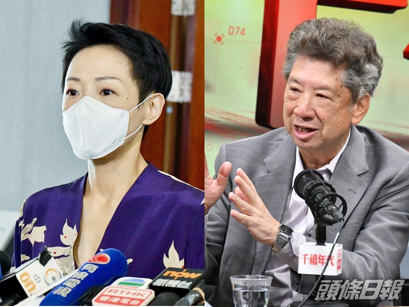 陳淑莊(左)與湯家驊(右)。資料圖片