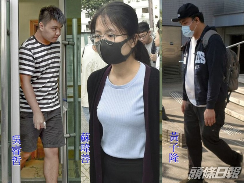 左起吳睿哲、蘇瑋善、黃子隆。