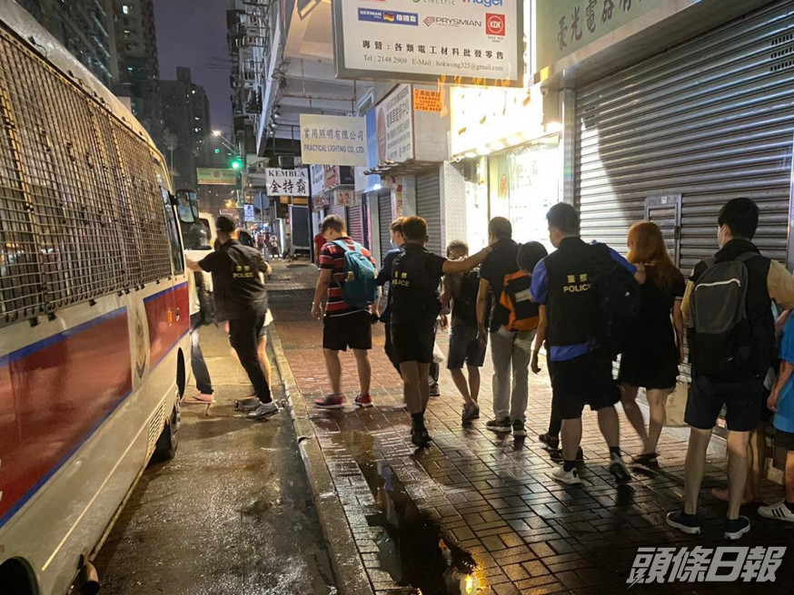 多人被捕。警方圖片