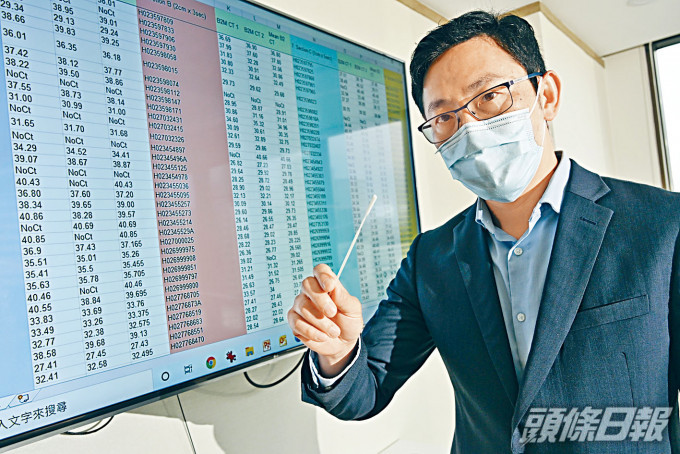 黃利寶建議在機場為抵港人士採鼻咽拭子樣本。