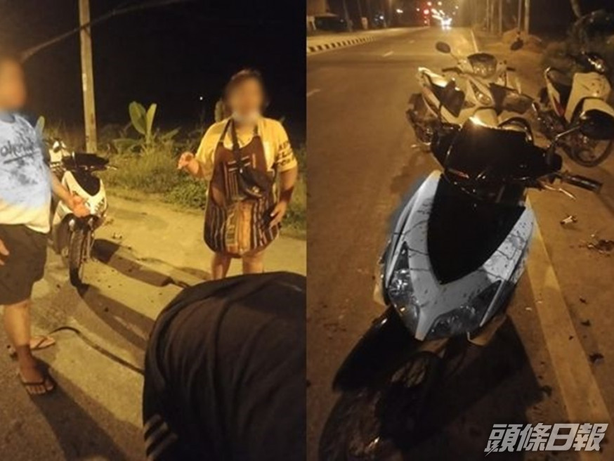 泰國清邁有民眾被多名少年圍毆受傷,有疑兇聲稱想要模仿《魷魚遊戲》。網圖