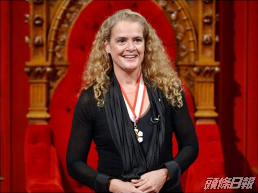 加拿大女總督朱莉‧帕耶特(Julie Payette)涉辦公室滋擾及欺凌醜聞,昨日辭職。網圖