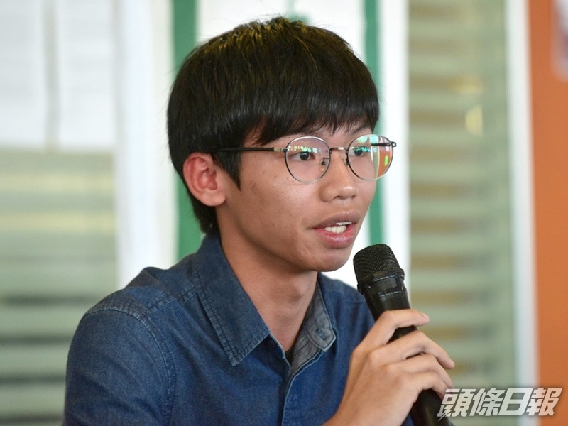 學生動源前召集人鍾翰林被捕。資料圖片