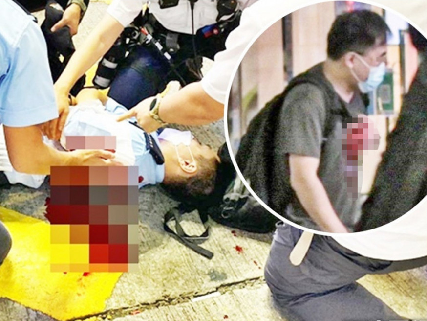 7.1刺警案,有網媒記者拍攝到事發經過,被警方搜屋及扣起旅行證件。資料圖片