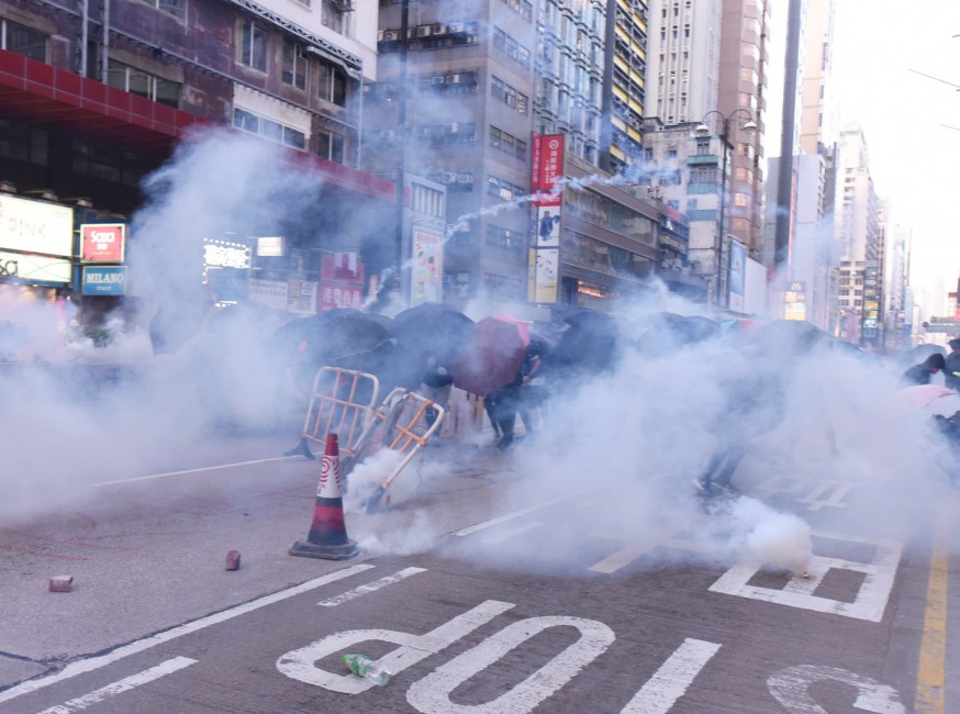 近日在油尖旺區多次爆發示威衝突。資料圖片