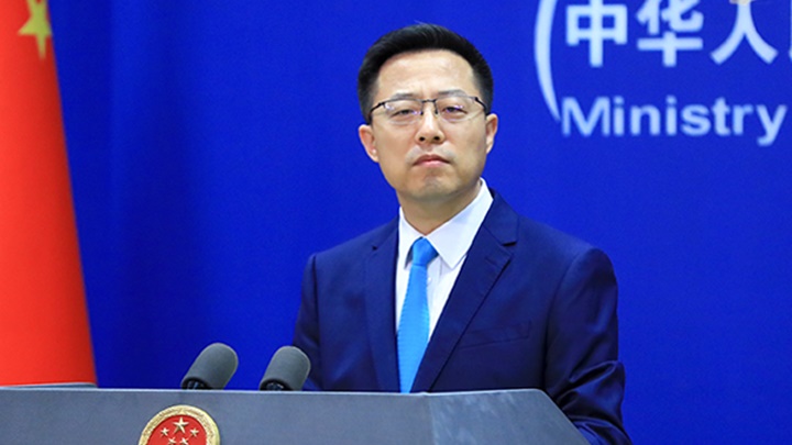 趙立堅反駁七國集團峰會聲明對華批評,指其無資格代表世界。外交部網站圖片