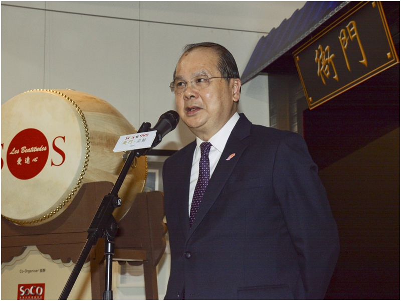 政務司司長張建宗昨日出席活動時致辭。