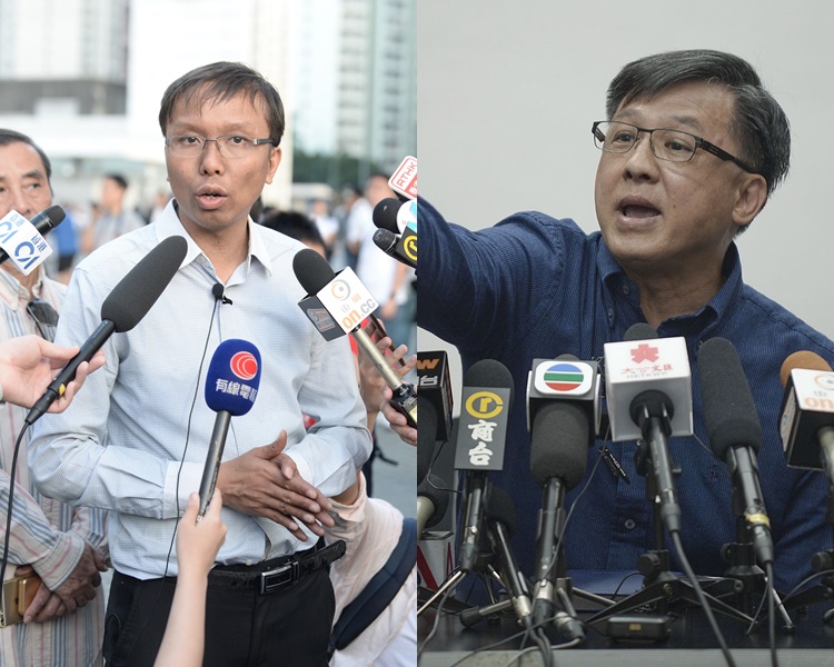 譚凱邦否認煽惑示威者破壞議何君堯的議員辦事處。資料圖片