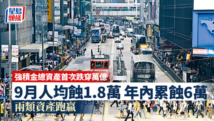 MPF│積金評級:9月人均強積金蝕1.8萬元 高過預期