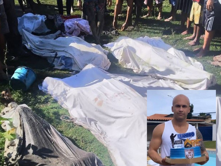 特警席爾瓦被黑幫伏擊身亡後,一批特警疑肢解8名黑幫成員報復。(網上圖片)