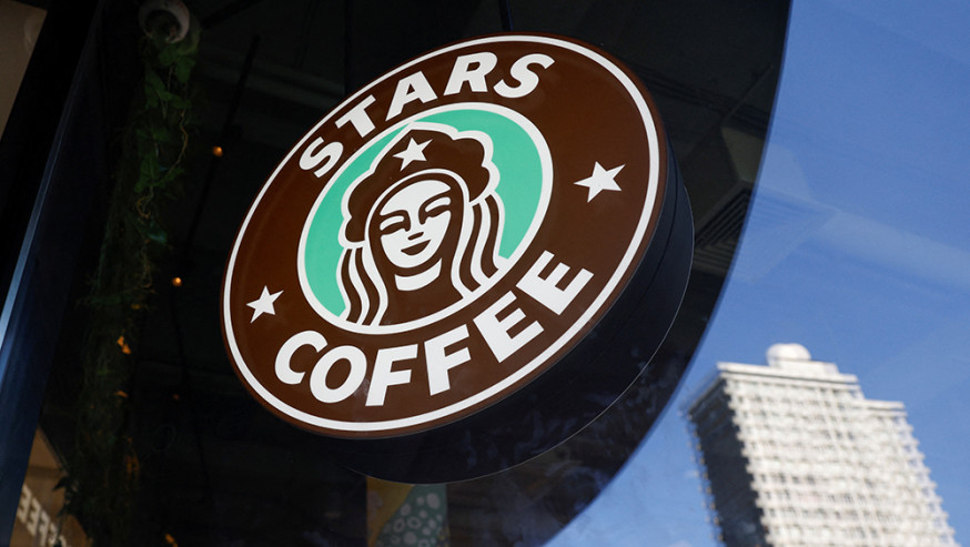 俄版星巴克更名為Stars Coffee重開。路透